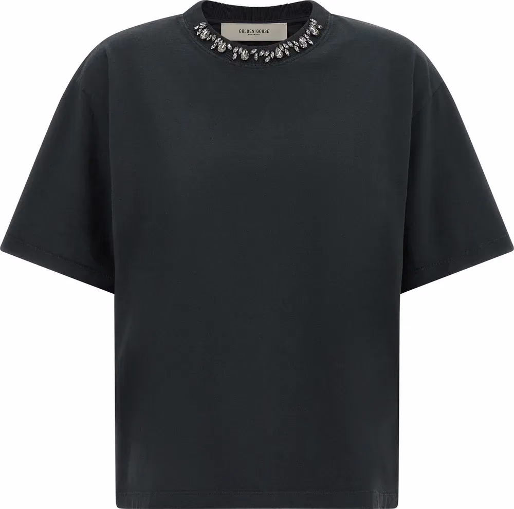 Golden Goose Black Cotton T-Shirt