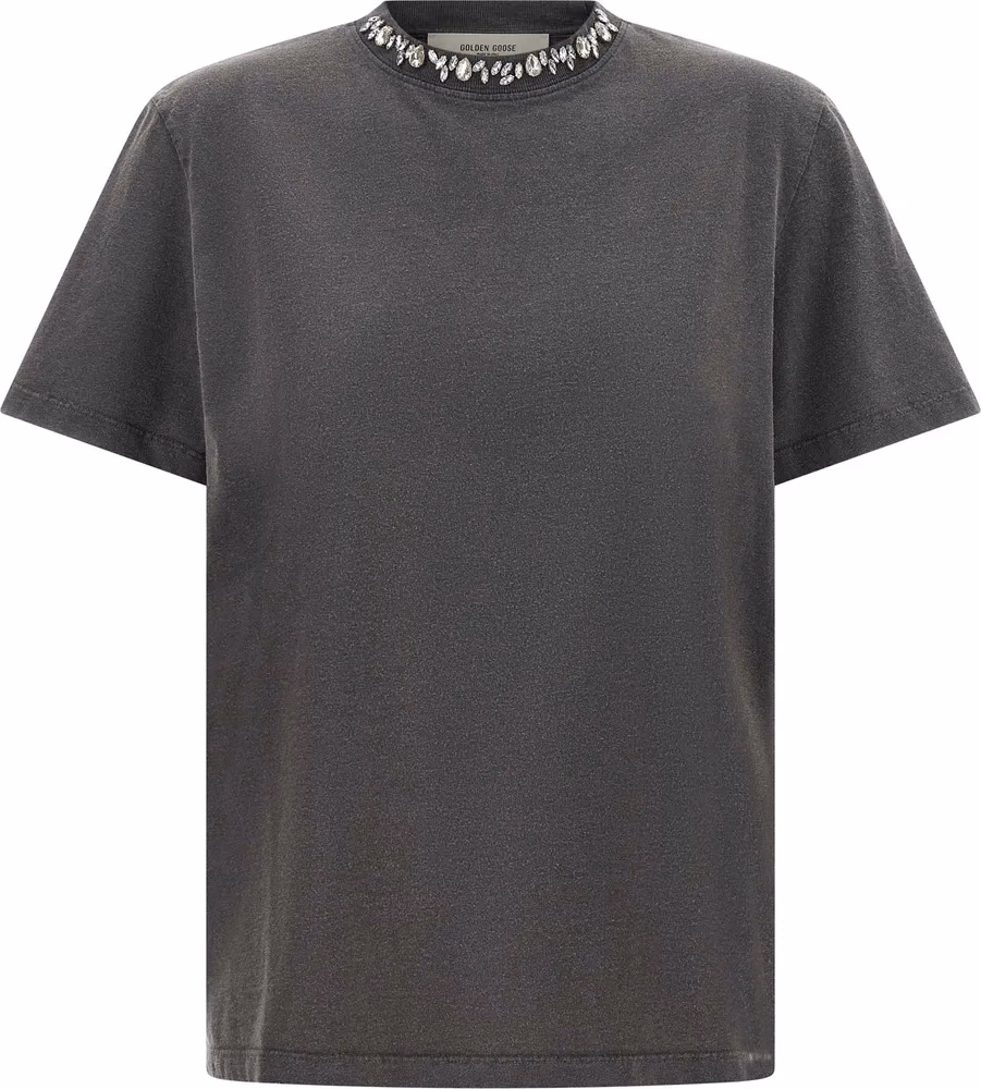 Golden Goose Gray Cotton T-Shirt