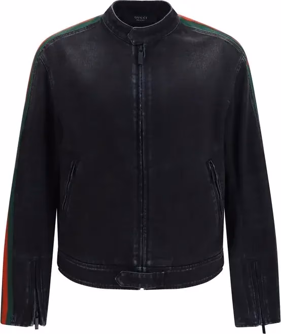 Gucci Black Cotton Biker Jacket