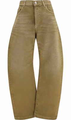 Brown Cotton Jeans Denim