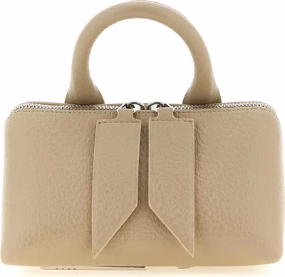 Beige Bovine Leather Handbag