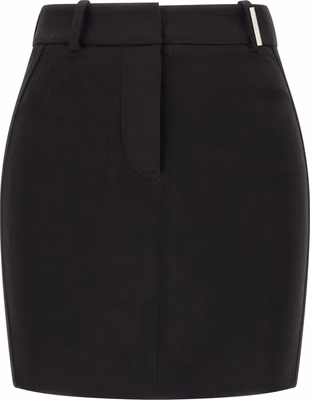 Black Viscose Long Skirt