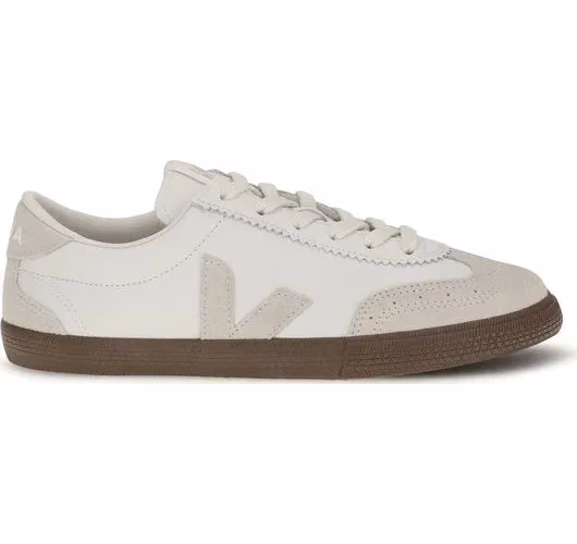 Veja White Calf Leather Bos Taurus Sneakers