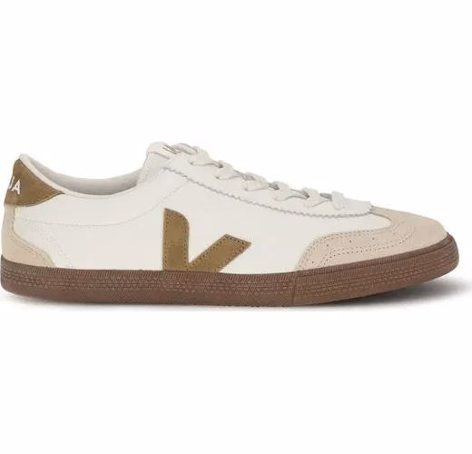 Veja Beige Calf Leather Bos Taurus Athletic Sneakers