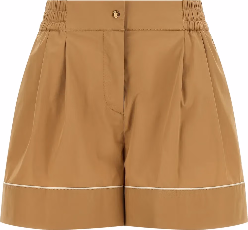 Moncler Beige Nylon Bermuda Shorts