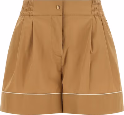 Beige Nylon Bermuda Shorts