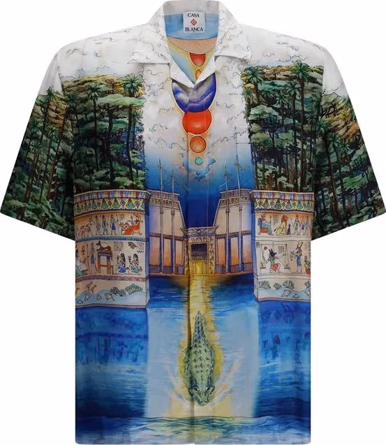 Casablanca Multicolor Silk Pattern Shirt