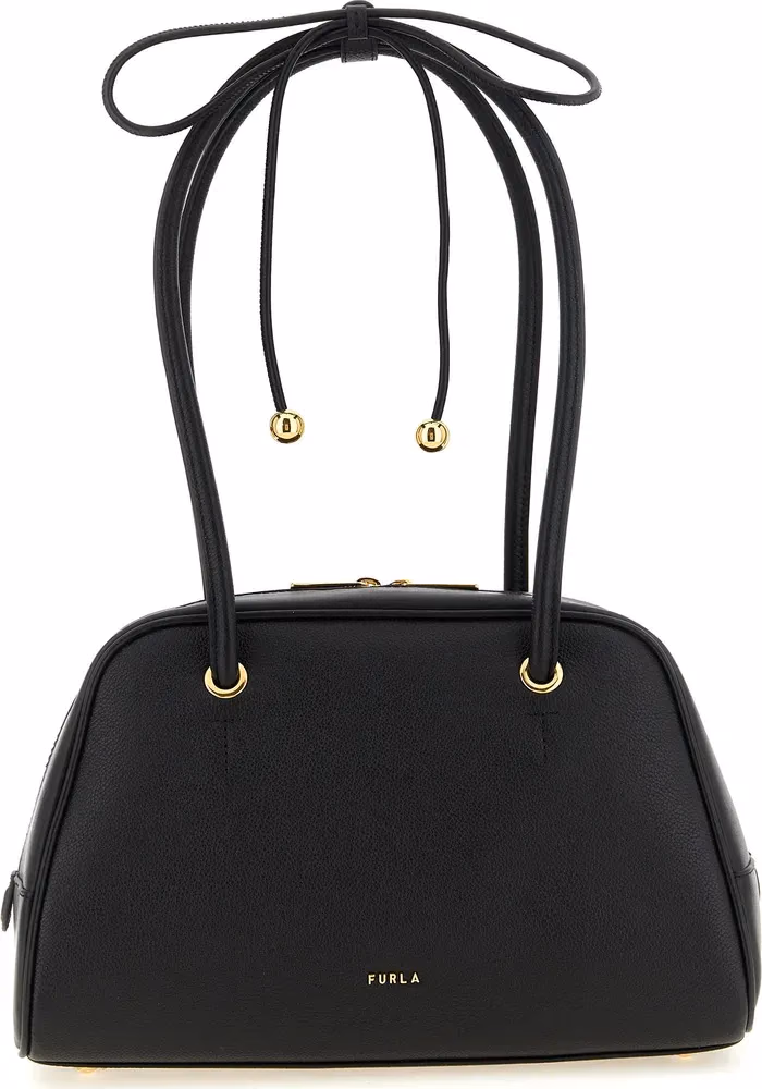 Furla Black Calfskin Handbag