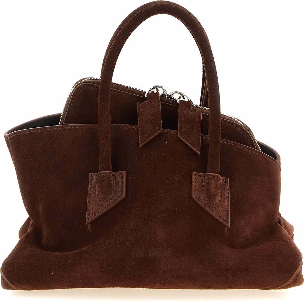 The Attico Brown Bovine Leather Handbag