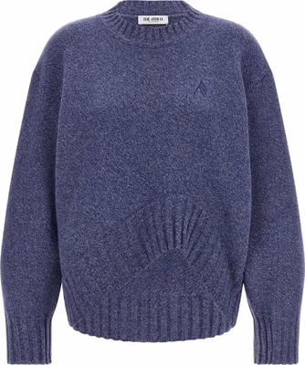 Blue Virgin Wool Cardigan