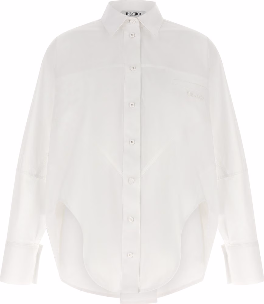 The Attico White Cotton Blouse