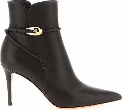 Brown Lamb Leather Ankle Boots