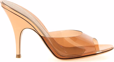 Orange Polyethylene Stiletto Heel Sandals