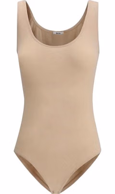 Beige Polyamide Bodysuit