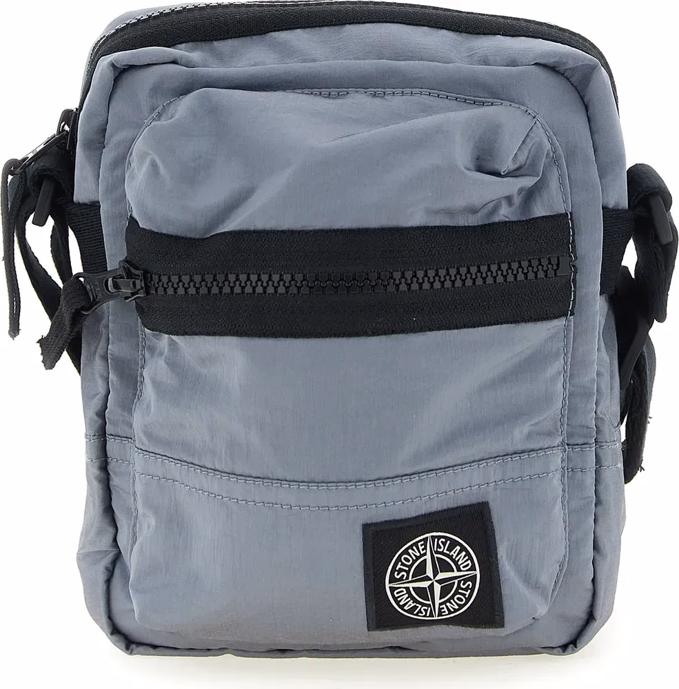 Stone Island Gray Polyamide Crossbody Bag