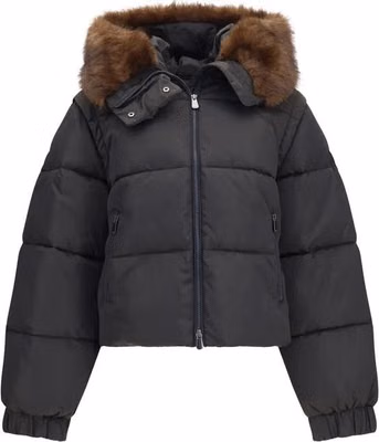 Brown Goose Down Full-Length Jacket