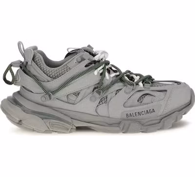 Gray Polyethylene Athletic Sneakers