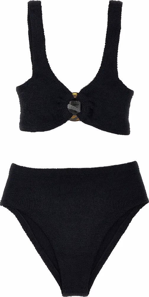 Hunza G Black Nylon Bikini