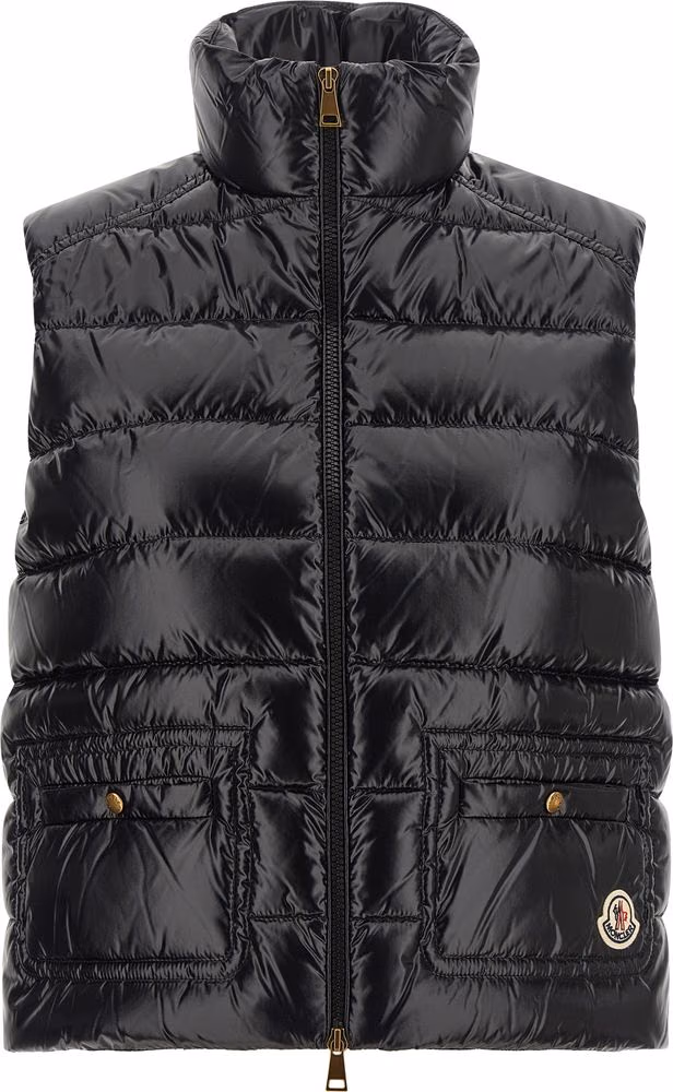 Moncler Black Polyamide Sleeveless Jacket