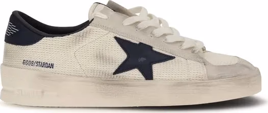 Golden Goose Beige Calf Leather Bos Taurus Athletic Sneakers
