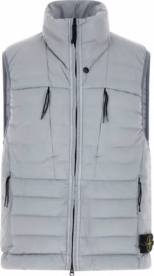 Gray Polyamide Sleeveless Jacket