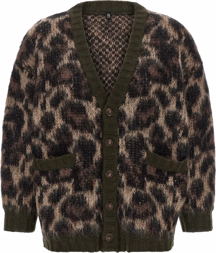 R13 Brown Nylon Cardigan
