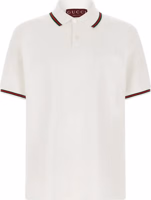White Cotton Polo Shirt