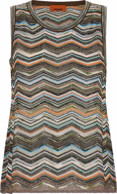 Multicolor Viscose Blouse
