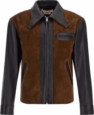 Multicolor Calfskin Leather Jacket