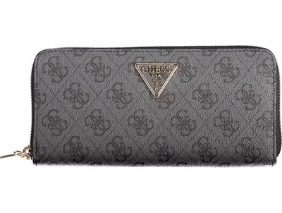 Black Polyurethane Women's Wallet