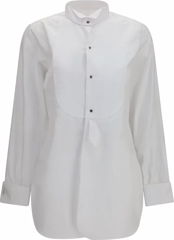 Maison Margiela White Cotton Dress Shirt