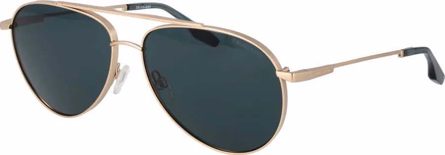 Trussardi Gold Stainless Steel Sunglasses