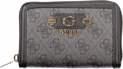 Black Polyurethane Women's Wallet