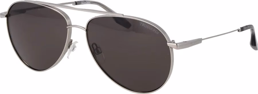 Trussardi Silver Stainless Steel Sunglasses