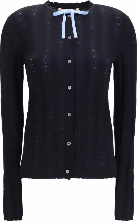Marni Black Wool Oves Aries Cardigan