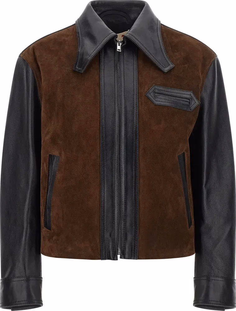 Marni Black Calfskin Leather Jacket