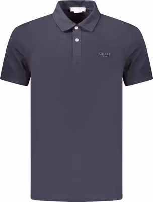 Blue Cotton Mens Polo Shirt