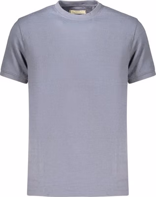 Blue Cotton Men's T-Shirt