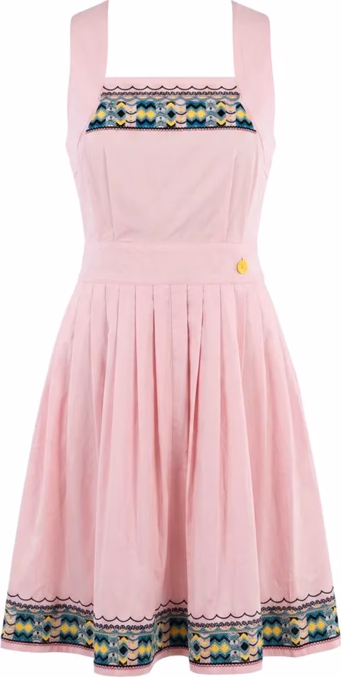 Trussardi Jeans Pink Cotton Women Dress