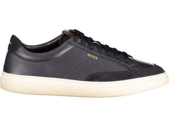 Hugo Boss Blue Leather Men's Sneakers