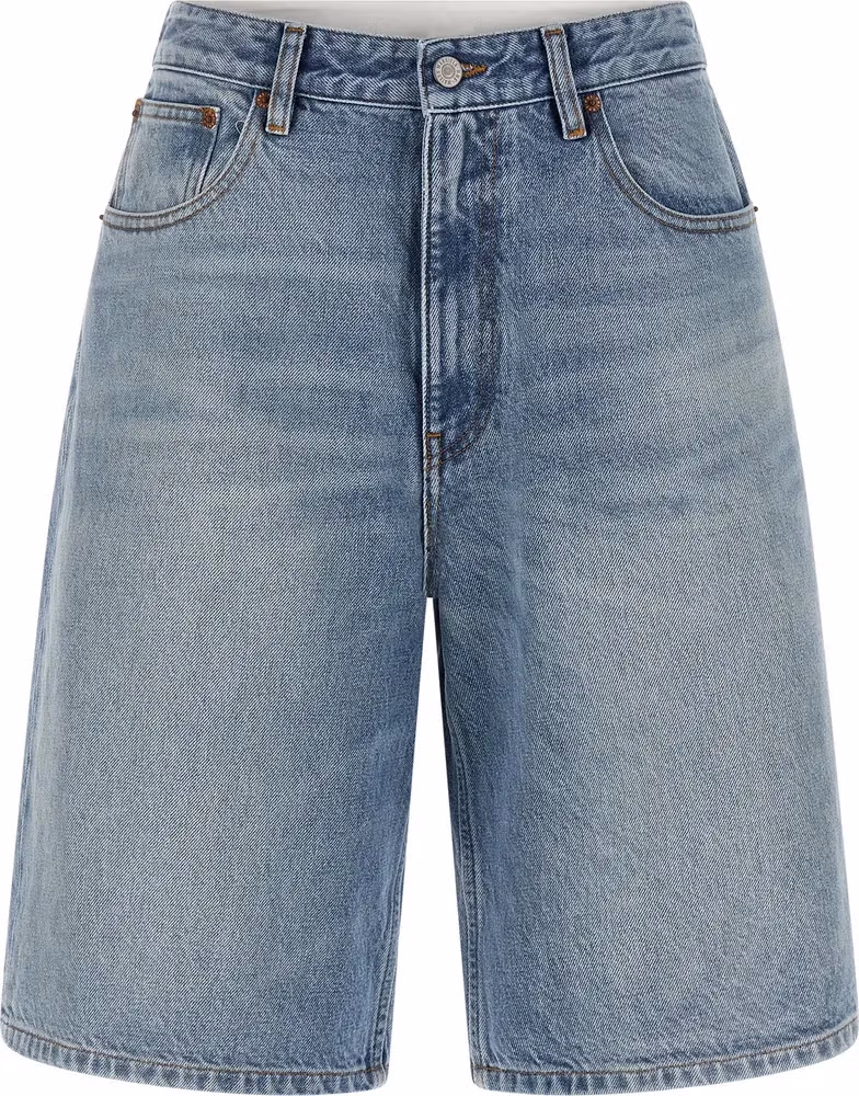 MM6 Maison Margiela Blue Cotton Bermuda Shorts