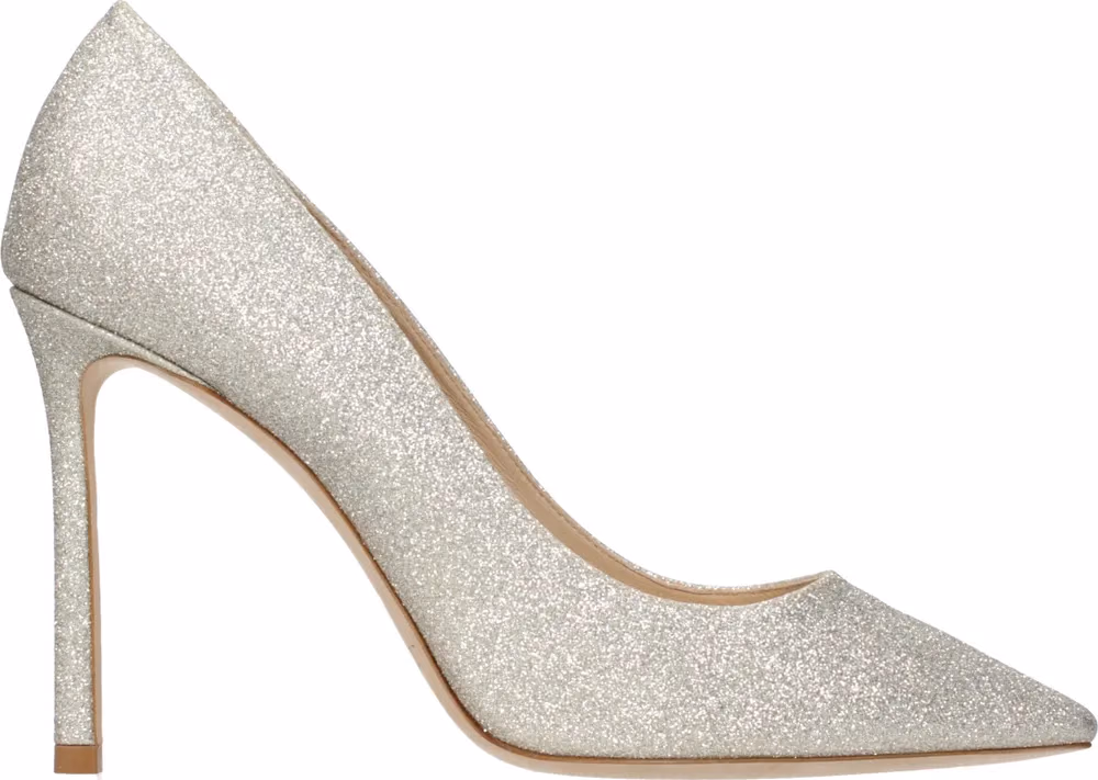 Jimmy Choo Gold Plastic High Heel Pumps