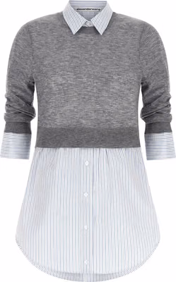 Gray Wool Blouse