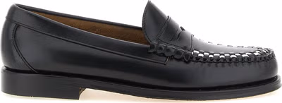 Bicolor Cowhide Slip-On Loafers
