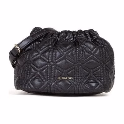 Black Polyethylene Shoulder Bag