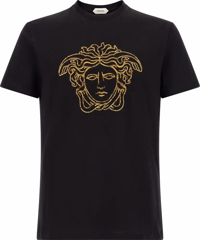 Versace Black Cotton T-Shirt