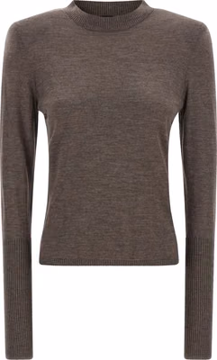 Brown Wool Cardigan
