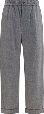 Gray Wool Oves Aries Casual Pants