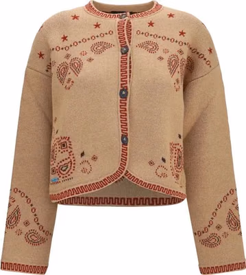 Brown Wool Oves Aries Full-Length Jacket
