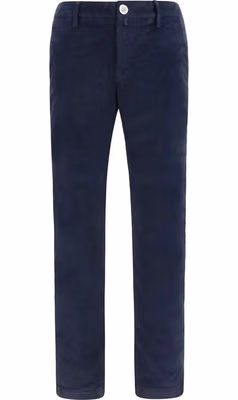 Blue Cotton Chino Pants